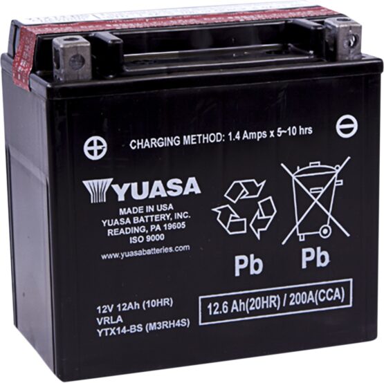Yuasa YTX14-BS AGM Maintenance Free 12V Battery