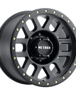 MR309 Grid 18x9 +18mm Offset 8x180 130.81mm CB Matte Black Wheel