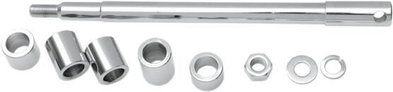 Drag Specialties Front Axle Kit Chrome for 86-99 Harley Softail