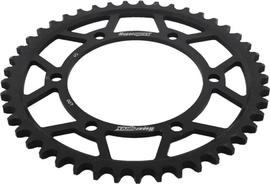 Supersprox Steel Rear Sprocket 45T Black 530 Chain Fits Kawasaki Suzuki - Image 2