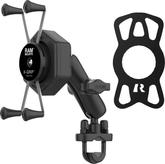 Rail Mount with X-Grip Cradle for Cell Phones/Phablets