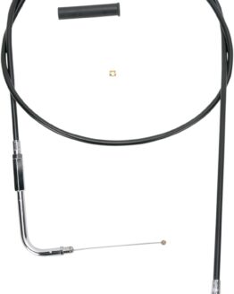 Drag Specialties Black Vinyl Throttle/Idle Cable 54in For Harley-Davidson