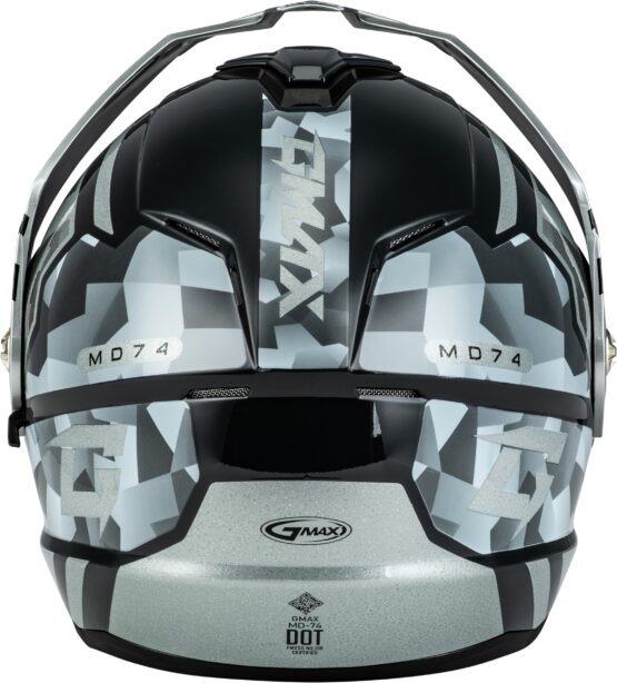 GMAX MD-74 Striker Modular Helmet Silver/Blue Metallic 2X-Large - Image 2