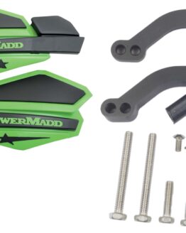 Green & Black Star Handguard Kit w/ MC/ATV Mounts