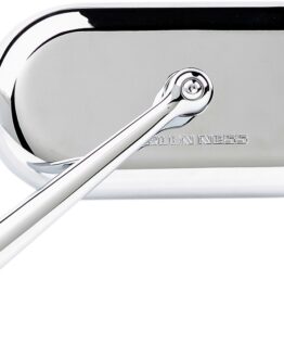 Arlen Ness Chrome Forged Billet Mirror Left Hand Short Stem