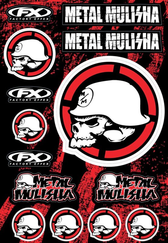 Factory Effex Metal Mulisha Sticker Kit 2 Multicolor