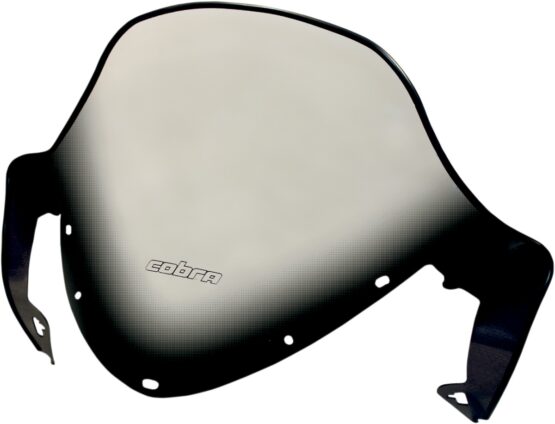Powermadd Cobra Tall Clear Windshield with Black Graphics For Polaris