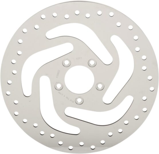 Polished Drilled Front Brake Rotor 300mm Counterbore