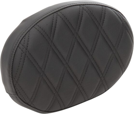 Drag Specialties Sissy Bar Backrest Pad Black Double Diamond Stitching