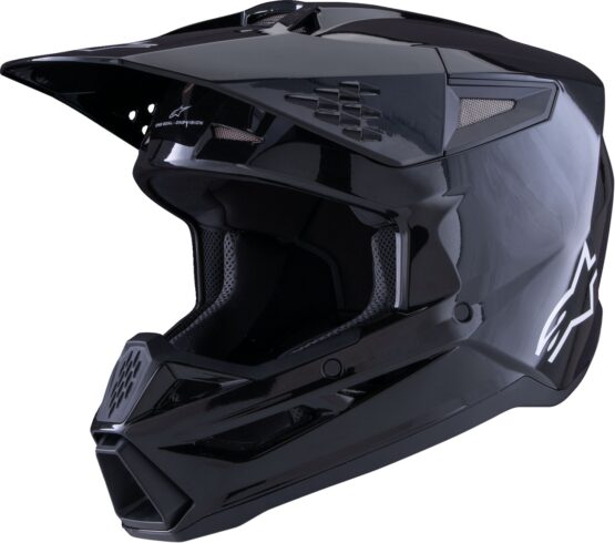 Alpinestars SM3 Solid Helmet Black Gloss Medium