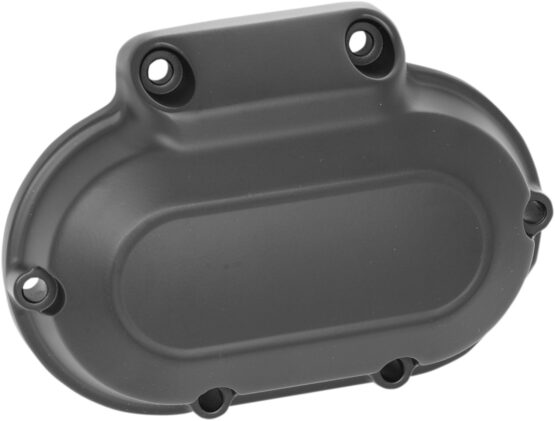 Drag Specialties Transmission Side Cover Satin Black For Harley-Davidson