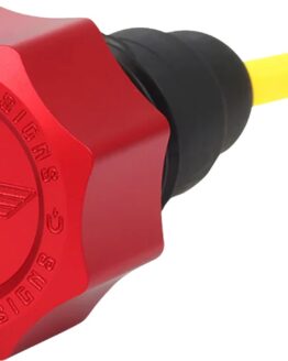 Figurati Designs Magnetic Oil Dipstick Curved Red For 07-16 Harley Touring