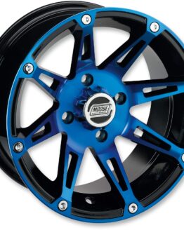 Moose 387X Rear Wheel 12x8 4/110 Anodized Blue Black