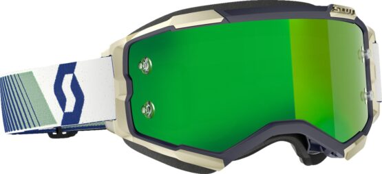 Scott Fury Goggle Blue/Green Green Chrome Lens Adult Unisex