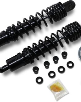Drag Specialties 13.5in Adjustable Heavy Duty Shocks Black Pair For Harley