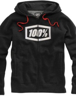 100% Men's Syndicate Zip Hoody, Black, Large