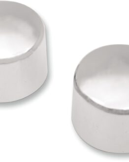 Drag Specialties Chrome Front Axle Caps Pair For Harley-Davidson