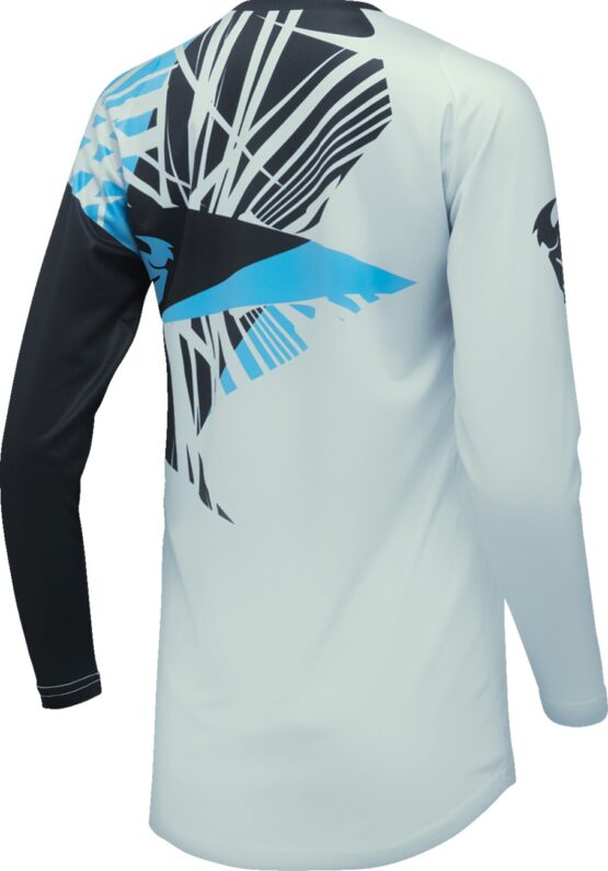 Thor Women's Sector Split Jersey Black/Blue Medium - Image 2
