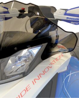 Powermadd Cobra Low Windshield 12in Smoke Black For Ski-Doo Snowmobiles
