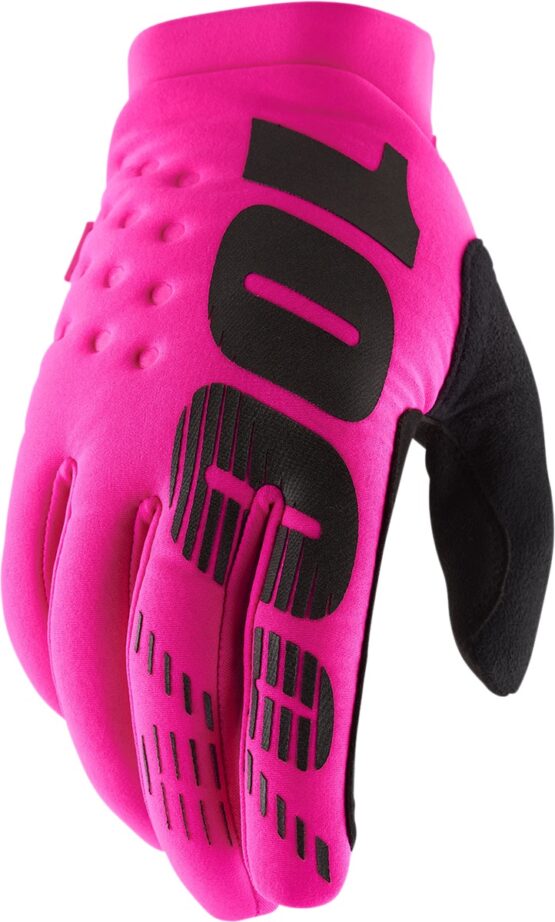 100 Percent Brisker Gloves Pink 2XL Men's