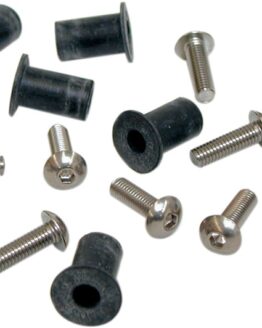 Windscreen Wellnut Fastener 8 Pack 9x14mm