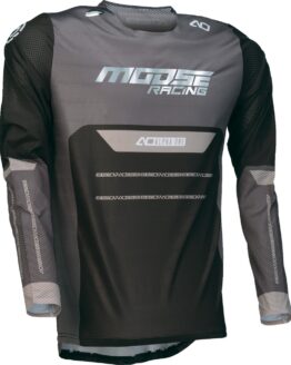 Moose Alpha One Jersey Black Gray Men's Large Offroad