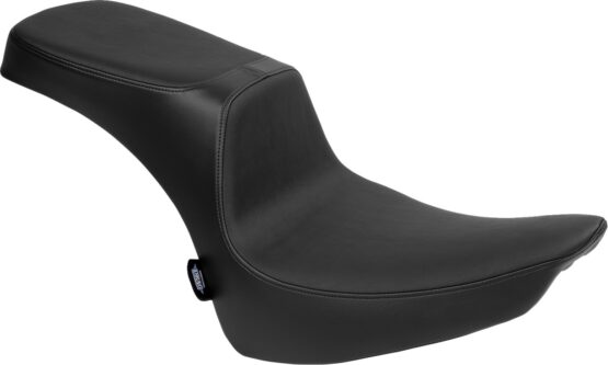 Drag Specialties Predator 2-Up Smooth Vinyl Seat Black For Harley FLST 00-17
