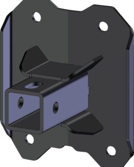 KFI Rear 2" Receiver Hitch Black Fits 22-23 Polaris RZR Pro R/Pro R 4