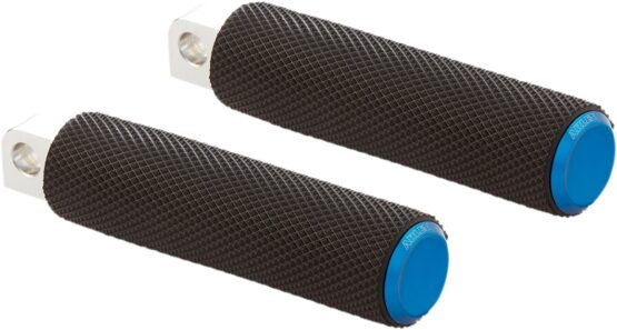 Arlen Ness Knurled Driver Pegs Blue Fits 2018+ Softail