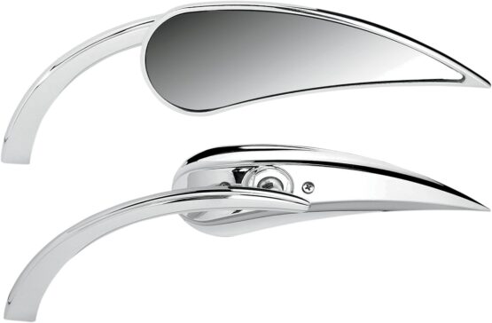 Arlen Ness Rad-II Teardrop Chrome Mirror Left 4.5"x1.5"