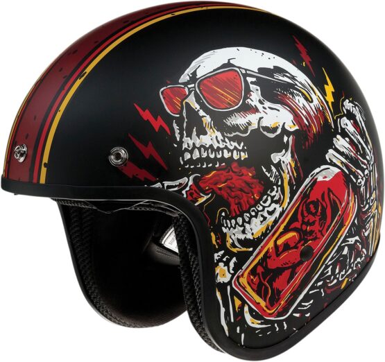 Saturn Devil Black/Red Helmet XS - Image 2