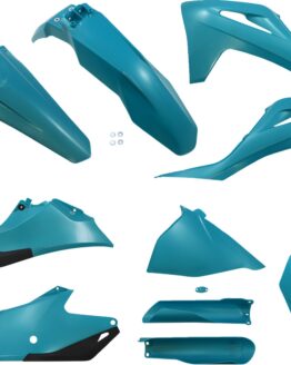 21-23 GasGas MC125/250F/450F/ EX300/250F/350F/450F Full Plastic Kit - Teal Metal