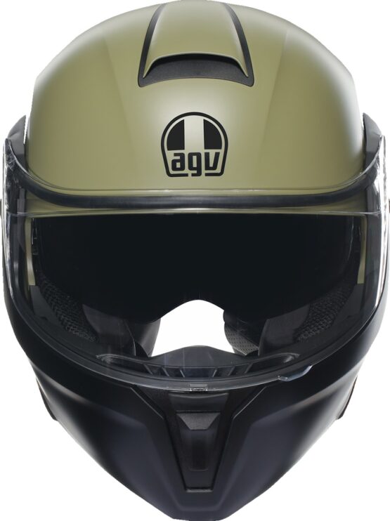 AGV Streetmodular Mono Modular Helmet Matte Green Black Medium - Image 2