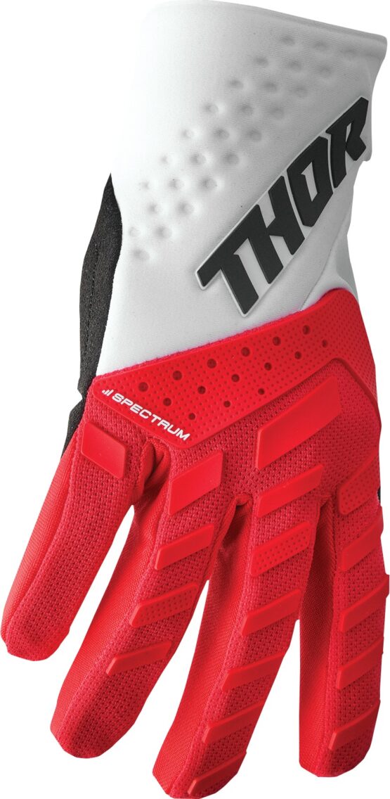Thor Spectrum Gloves Men's M Red/White - Image 2