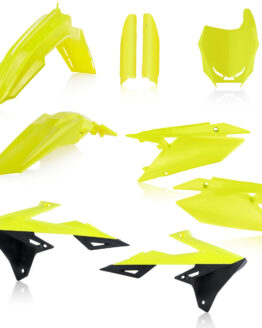 Acerbis Full Plastic Kit Fluorescent Yellow/Black Fits 19-22 RMZ250/450