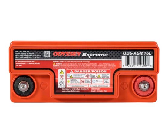 Odyssey Battery ODS-AGM16L Extreme AGM Powersport Battery - Image 2