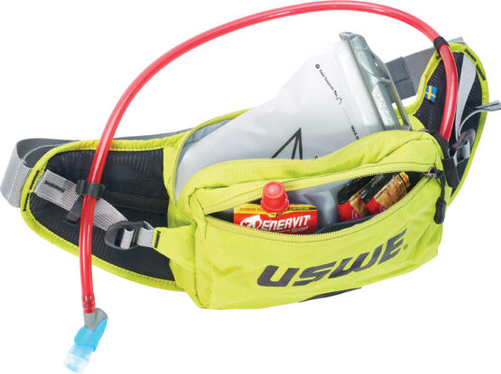 USWE Zulo 2 Hip Pack 1.0L Bladder PNP Tube - Crazy Yellow - Image 2