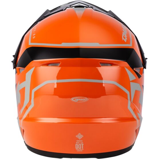 GMAX MX-46 Compound Helmet Orange/Black/Grey XL - Image 2
