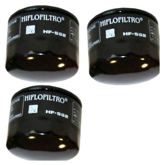 HF552 Oil Filter - Black - 3 Pack