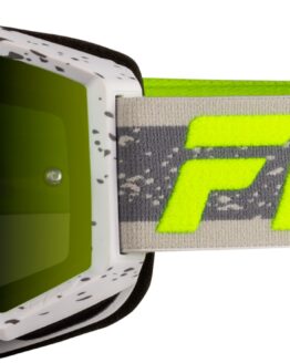 FLY RACING Zone Goggle Dark Grey/Hi-Vis w/ Green Lens