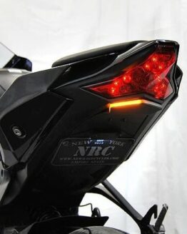 New Rage Cycles Fender Eliminator Kit Tucked Black Fits 20-24 Kawasaki ZX-10R