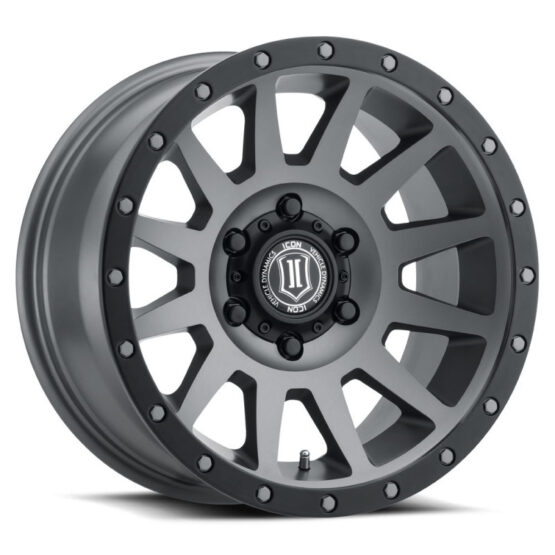 ICON Compression 17x8.5 Titanium Wheel 5x5 -6mm Offset - Image 2