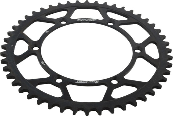 Supersprox Steel Rear Sprocket 48T Black Fits 82-17 Kawasaki Suzuki - Image 2