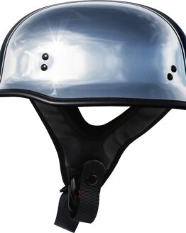 Highway 21 9MM German Beanie Helmet Chrome 2X-Large