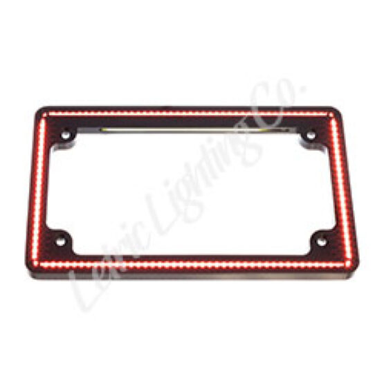 Letric Lighting Perfect Plate Light Frame Black For Harley Softail 18-21 - Image 2