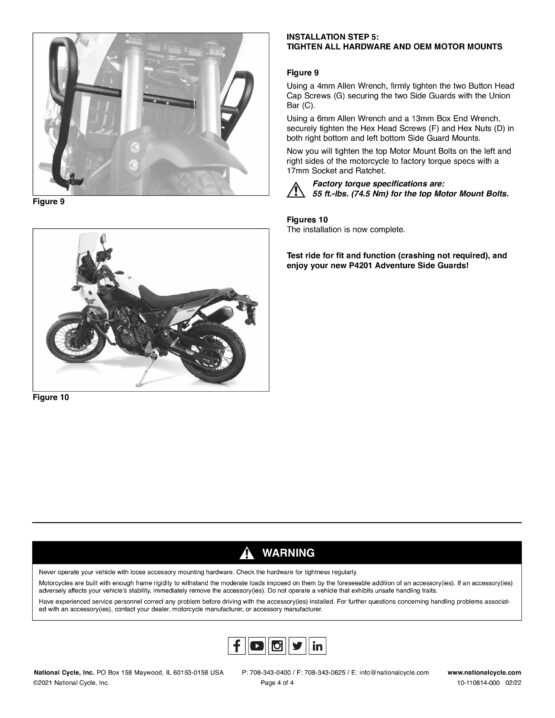 Extreme Adventure Gear Adventure Side Guards / Engine Guards - Image 5