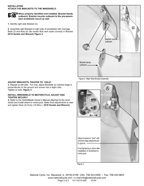 SwitchBlade Deflector Quick Release Windshield - Image 3