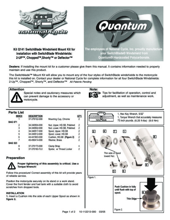 Switchblade Windshield Mount Kit - Image 2