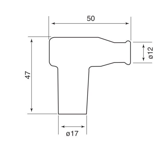 T Type Spark Plug Cap / Boot, 5k Ohm - Image 2