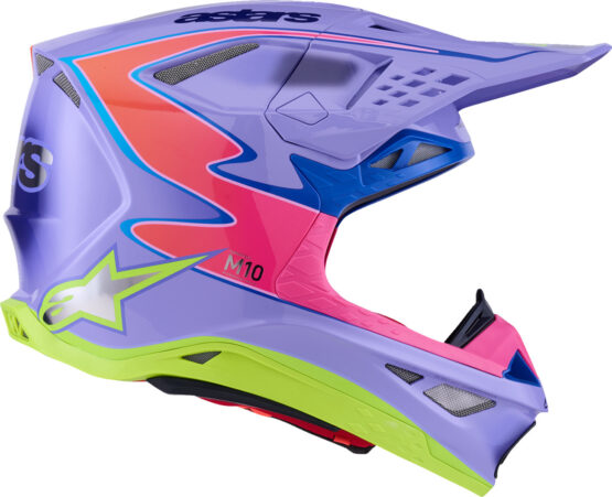 Alpinestars S-M10 Jett Lawrence R01 Helmet 2X Purple/Pink/Yellow